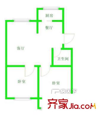 連輝新村 2室戶型圖