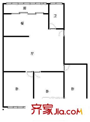建行宿舍 3室 戶型圖