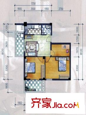 菁華領(lǐng)秀戶(hù)型圖三房戶(hù)型 3室1廳1衛(wèi)1廚