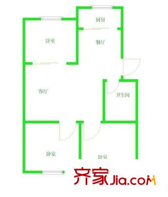 鳳舞家園 3室 戶型圖