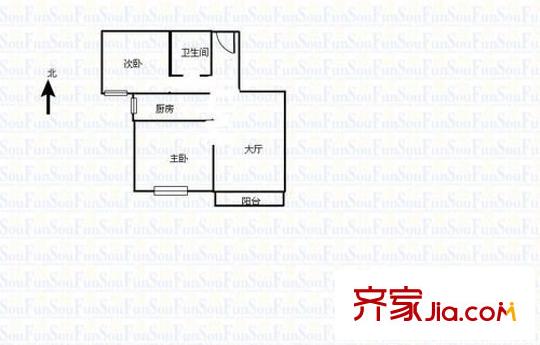 鳳舞家園 2室 戶型圖
