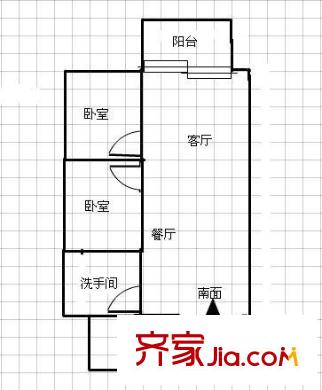 鳳舞家園 2室 戶型圖