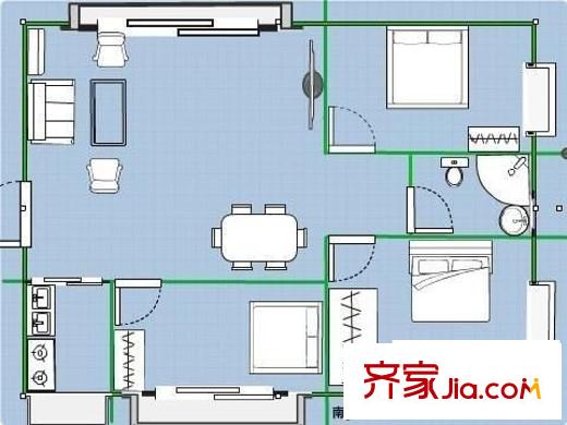 鳳舞家園 3室 戶型圖