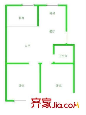福苑花園 3室 戶型圖