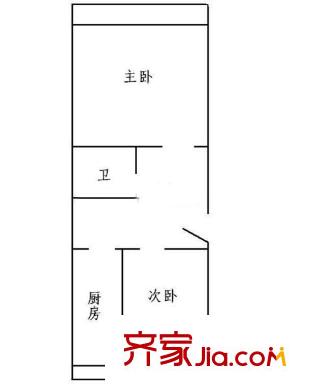 江濱錦城 2室 戶型圖