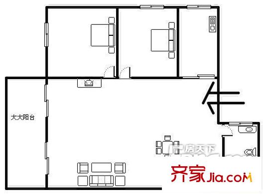 和平大廈 戶型圖