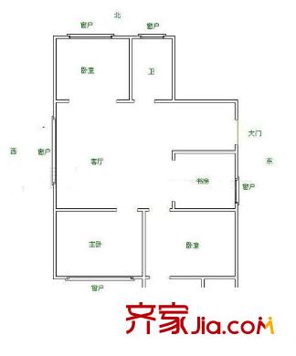  中亭街D區(qū) 4室戶型圖