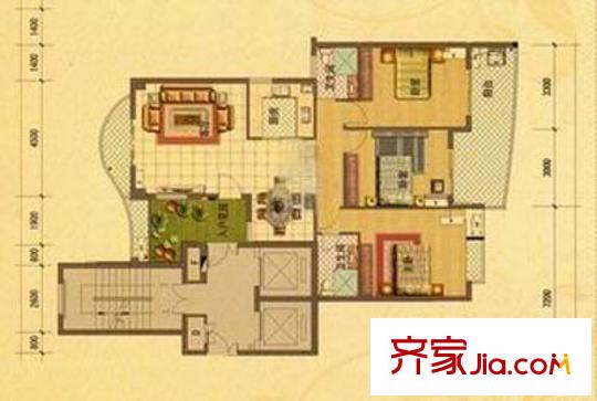 英華園 3室戶型圖