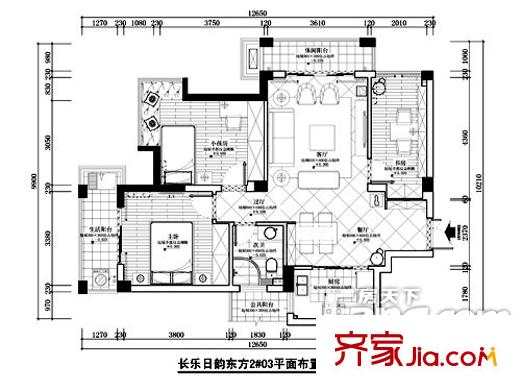 英華園 3室戶型圖