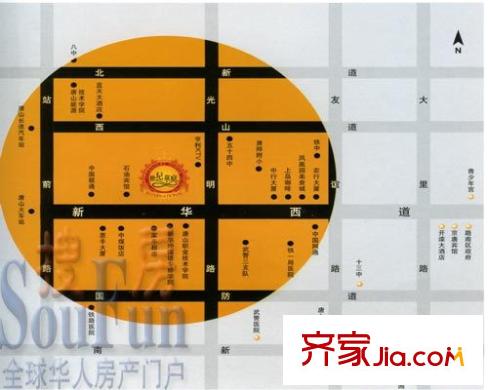 世紀華庭交通圖