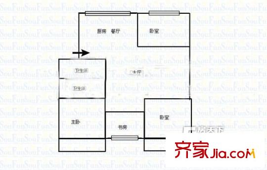 龍事達花園 戶型圖
