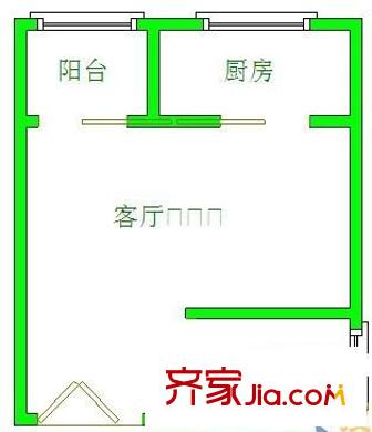 時(shí)代名城 1室 戶型圖