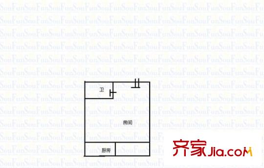 時(shí)代名城 1室 戶型圖