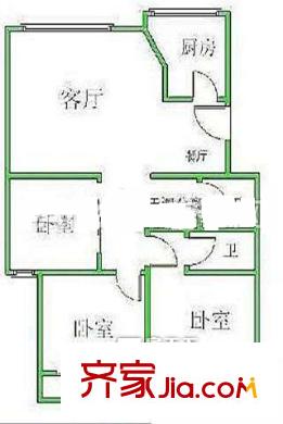 世茂百貨 3室 戶型圖