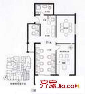 浦尾小區(qū) 3室 戶型圖