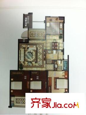 錦江花園三區(qū) 戶型圖  