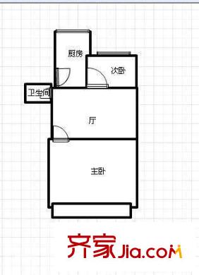 建新新村 2室 戶型圖