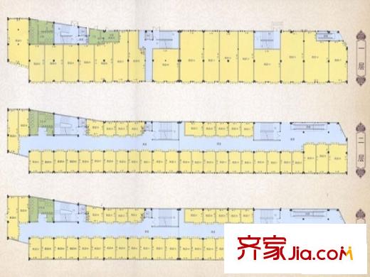 君臨盛世茶亭戶型圖B區(qū)地塊四 1-3層 
