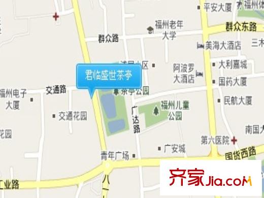 君臨盛世茶亭交通圖