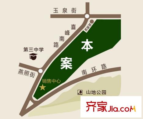 盛世峰景交通圖