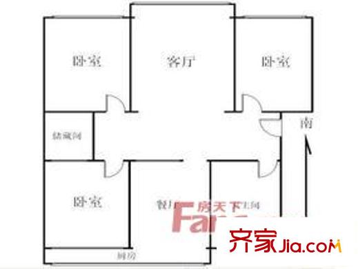 浩友諧和園 戶型圖 三居室