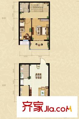 東潤財智公館E座標準層86戶型 2室2廳2衛(wèi)1廚
