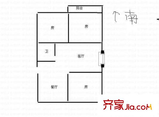 同德園 3室 戶型圖