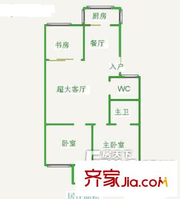 同德園 3室戶型圖