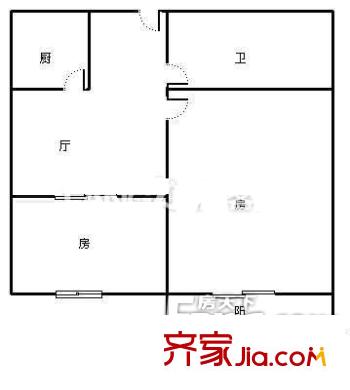 群升國際E區(qū) 2室戶型圖