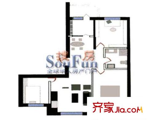 天之潤花園戶型圖3室2廳1衛(wèi)1廚