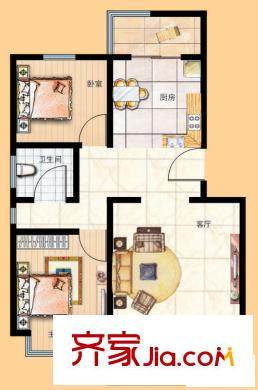 丹鳳朝陽戶型圖戶型圖 2室2廳1衛(wèi)1廚