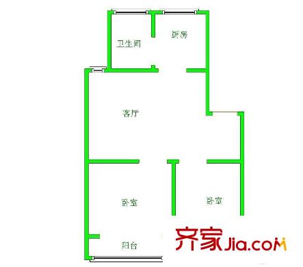 河嘉園 0室 戶型圖