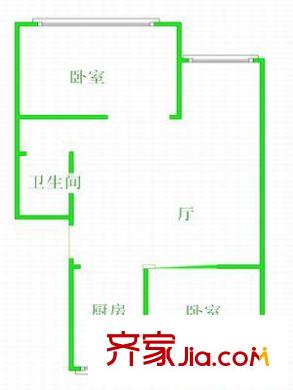 軍安里 2室 戶型圖