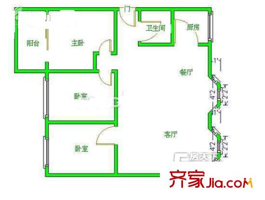 祥美花園 3室戶型圖