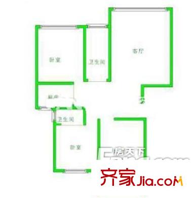 溫馨家園 3室戶型圖