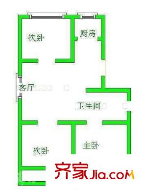 同德新村 3室 戶型圖