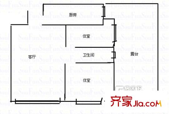 唐山 泰隆馨鳳園 戶型圖