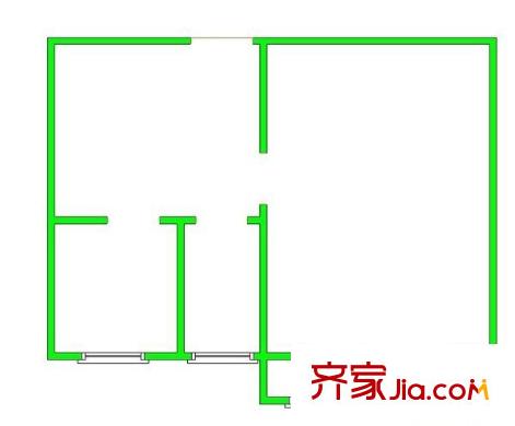 79號小區(qū) 1室 戶型圖