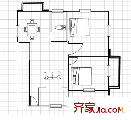 鴻發(fā)公寓 戶型圖
