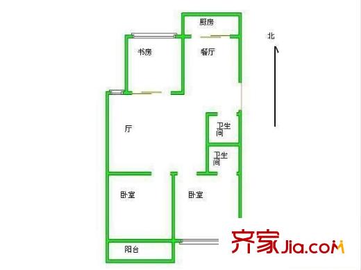 環(huán)南四村 3室 戶型圖