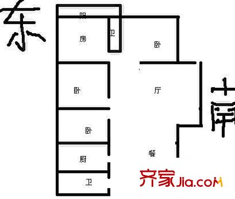 廣達(dá)豪門 4室 戶型圖