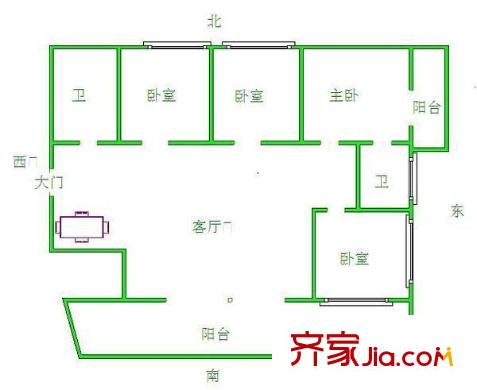 廣達(dá)豪門391號(hào)10層戶型圖