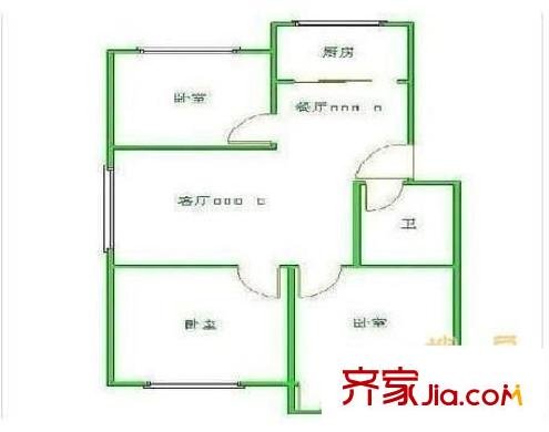 東顯花園 3室 戶(hù)型圖