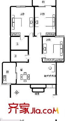 烏山苑 4室 戶型圖
