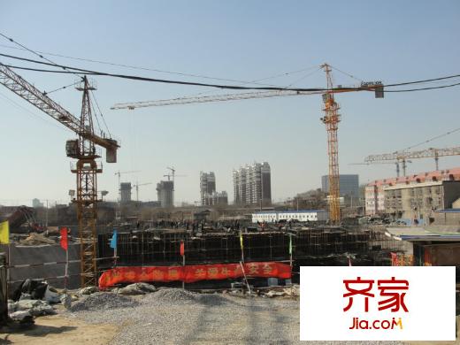 和諧家園外景圖工地實(shí)景圖（2011-03-07）