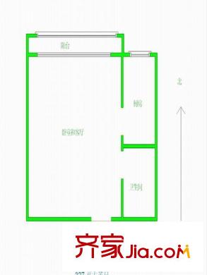 西站鐵路樓戶型圖鐵路樓 1室1廳1衛(wèi)1廚