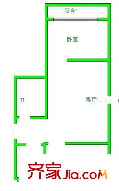 天馬新村 2室 戶型圖
