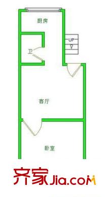 天馬新村 1室 戶型圖