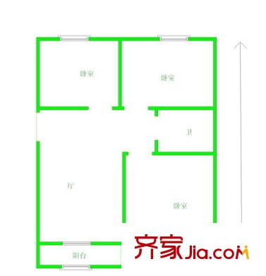 博雅園 3室 戶型圖
