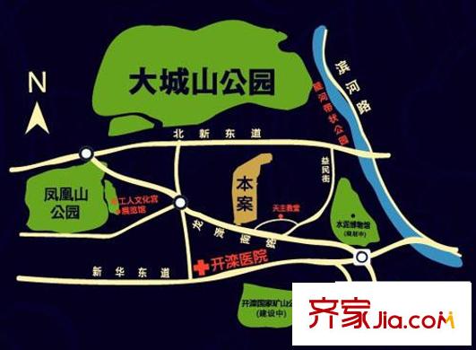 高第花園交通圖